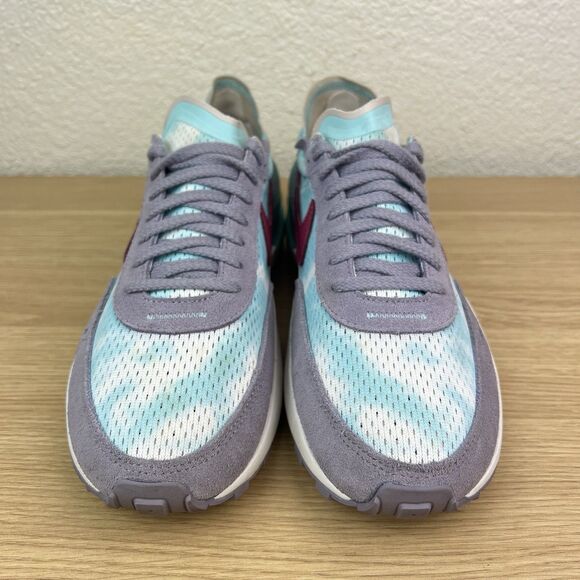 Nike Waffle One By You Mesh Clouds Sky Gray Red Swoosh Athletic Sneakers Sz 10 - Picture 3 of 9